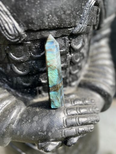 Pointe en labradorite naturelle 11 cm