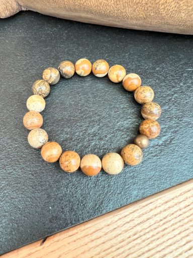 Bracelet en Jaspe Paysage, Disponible en 6, 8 et 10 mm Bracelet en Jaspe Paysage, Disponible en 6, 8 et 10 mm