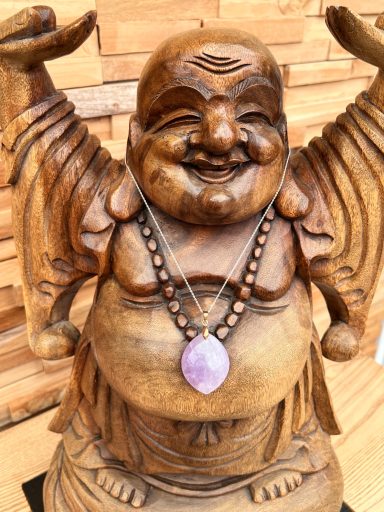 💜 Pendentif goutte Améthyste 4 cm + chaîne acier inoxydable 💜 Pendentif goutte Améthyste 4 cm + chaîne acier inoxydable